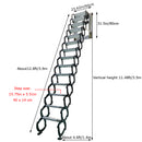 Black Loft Wall Ladder Stairs