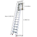 White Loft Wall Ladder Stairs