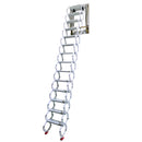 White Loft Wall Ladder Stairs