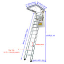 White Loft Wall Ladder Stairs