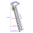 Black Loft Wall Ladder Stairs