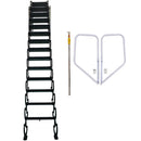 Black Loft Wall Ladder Stairs