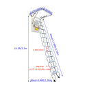 White Attic Pull Down Ceiling Ladder Stairs