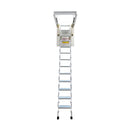 White Attic Pull Down Ceiling Ladder Stairs