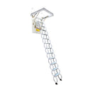 White Attic Pull Down Ceiling Ladder Stairs