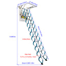 Blue-white Loft Wall Ladder Stairs