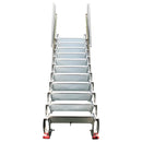 White Side-mounted Loft Wall Ladder Stairs