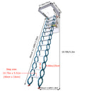 Blue Attic Pull Down Ceiling Ladder Stairs