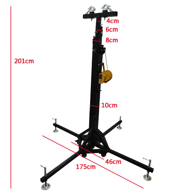 Heavy Duty Crank Stand With Outriggers