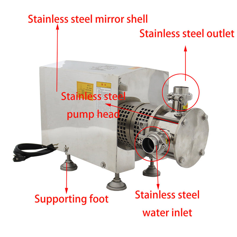 110V 304 stainless steel centrifugal  pump