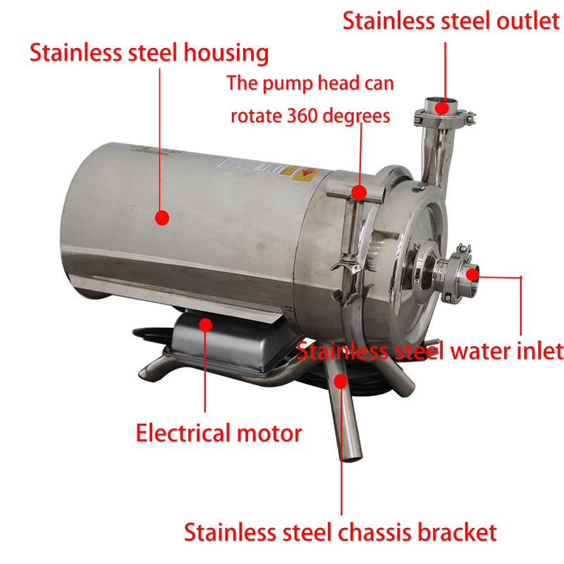 304 food grade centrifugal pump