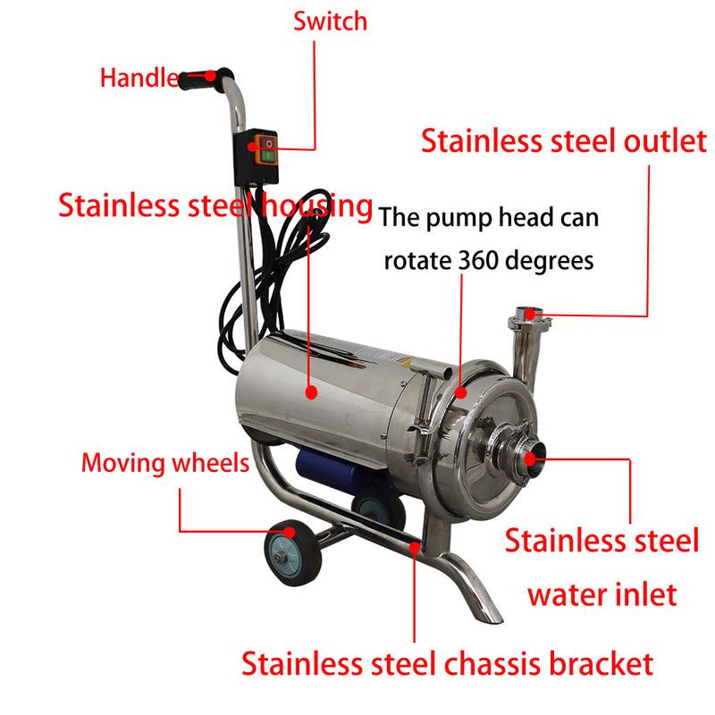 304 food grade centrifugal pump