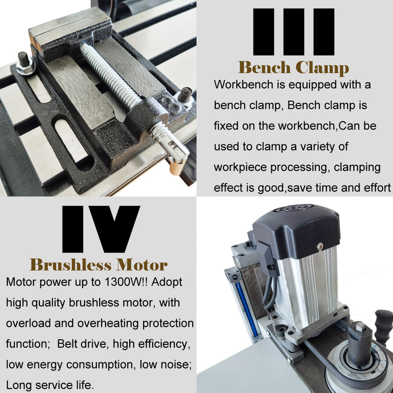 1300W RCOG-28V Brushless Precision Milling and Drilling Machine