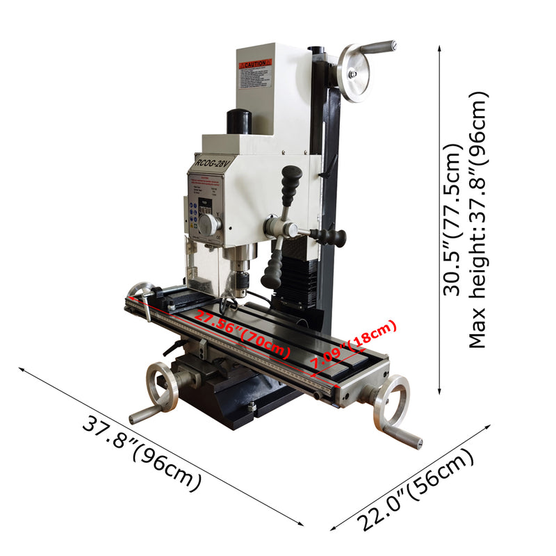 1300W RCOG-28V Brushless Precision Milling and Drilling Machine