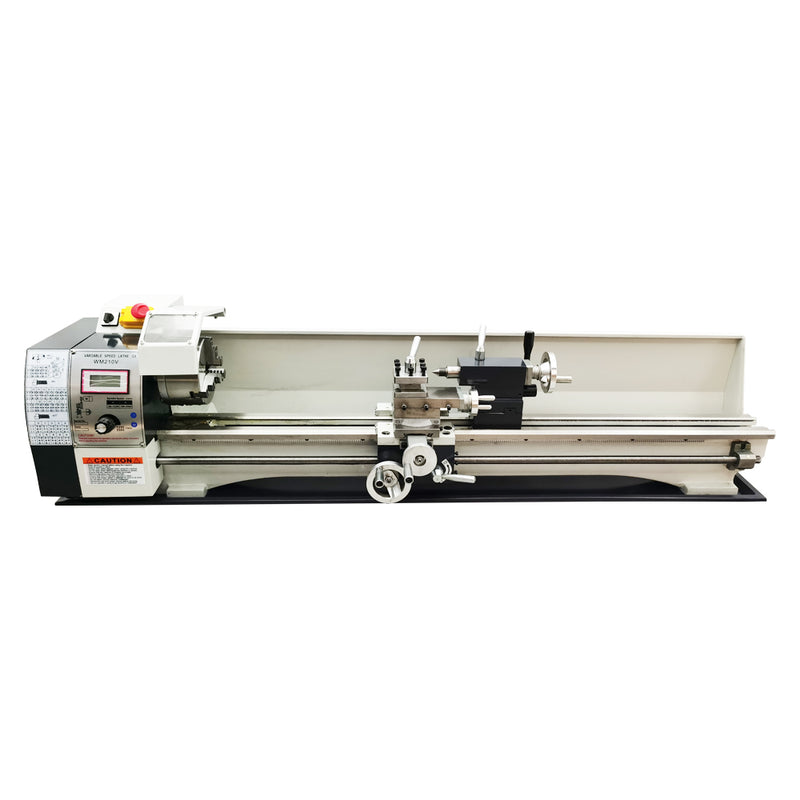 WM210V Inch Precision Length Metal Bench Lathe 1100W