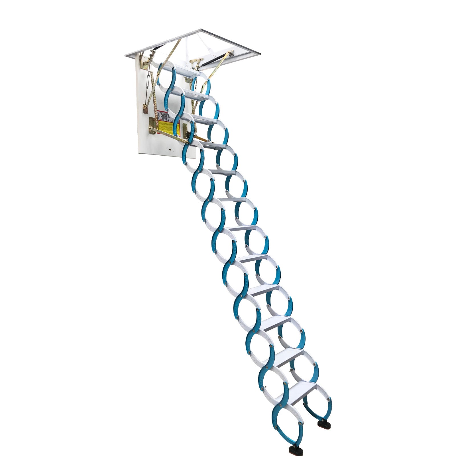 Blue Loft Wall Ladder Stairs