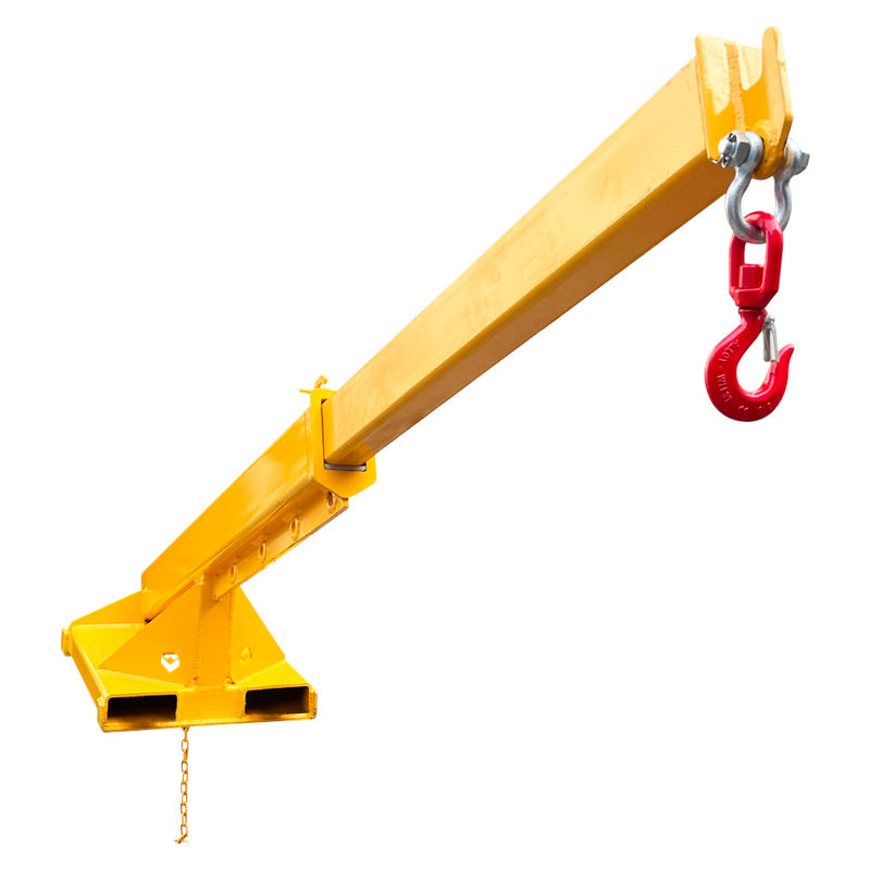 3T  Adjustable Mobile Crane Lifting Hoist Truss Jib Boom Hook