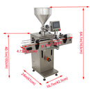Single head automatic servo paste liquid filling machine