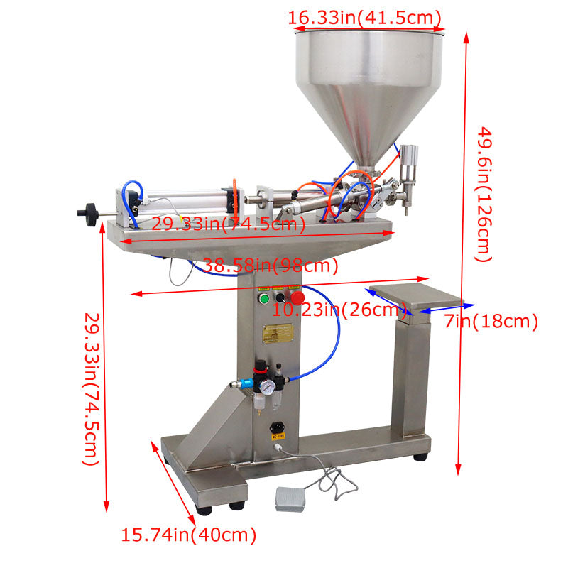 110V 100ml Paste  Liquid Filling Machine