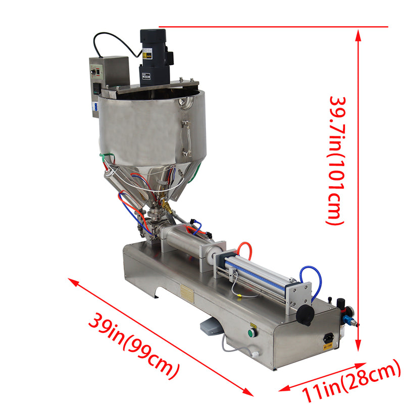 110V Paste Liquid Heating  Stirring Filling Machine