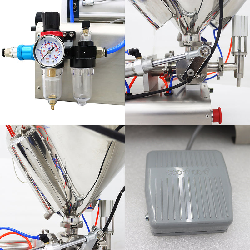 110V Paste Liquid Heating  Stirring Filling Machine