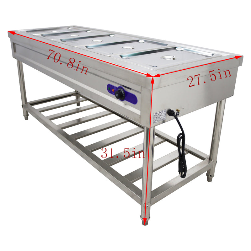 110V Bain-Marie Buffet Food Warmer