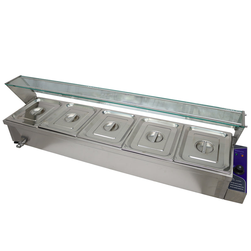 5-Pan Bain-Marie Buffet Food Warmer