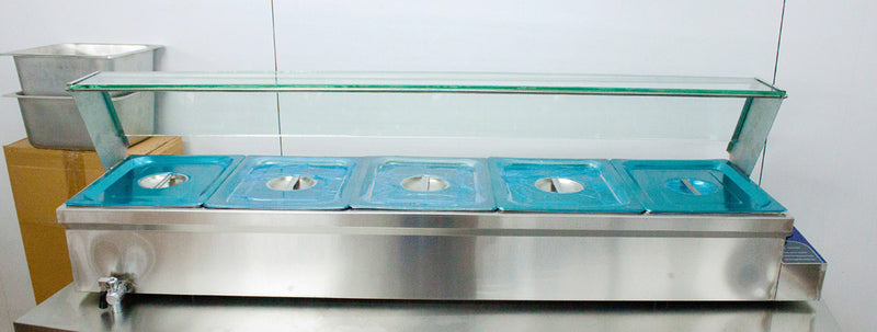 5-Pan Bain-Marie Buffet Food Warmer