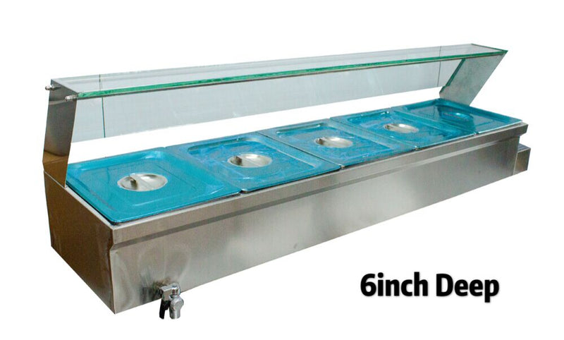 5-Pan Bain-Marie Buffet Food Warmer