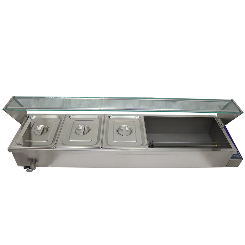 5-Pan Bain-Marie Buffet Food Warmer