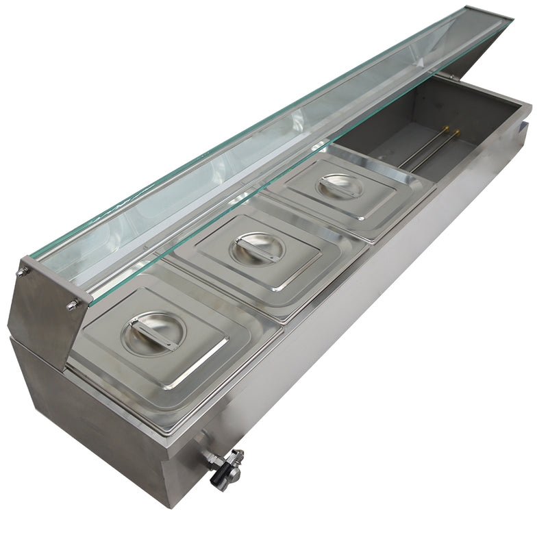 5-Pan Bain-Marie Buffet Food Warmer