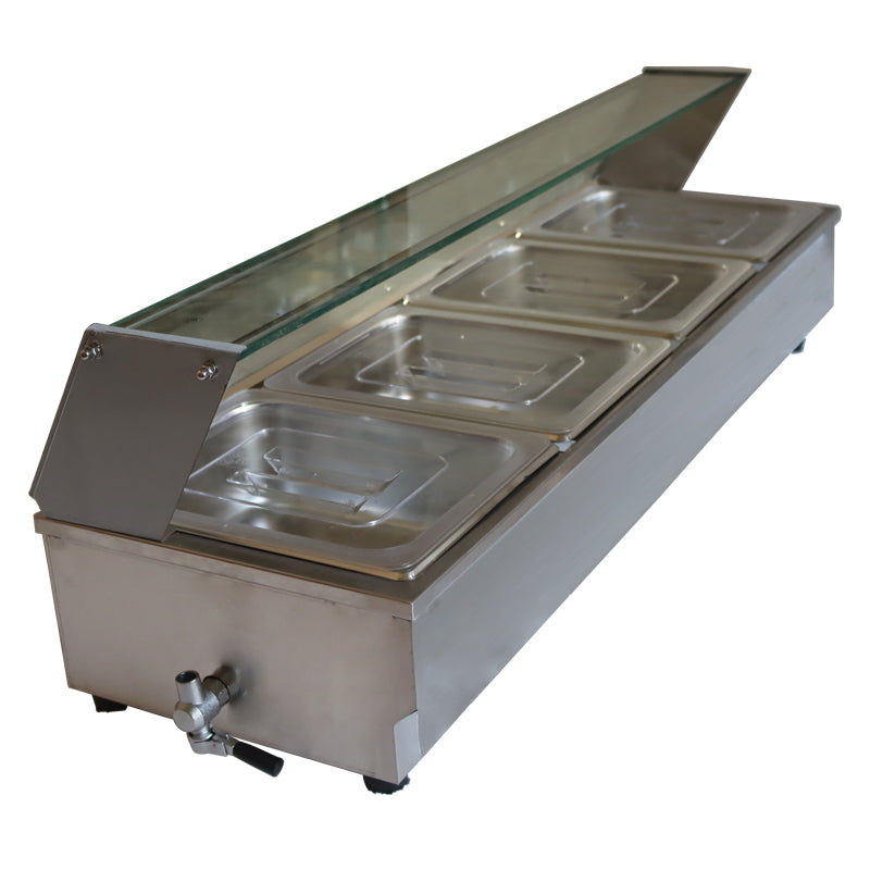 4-Pan Bain-Marie Buffet Food Warmer