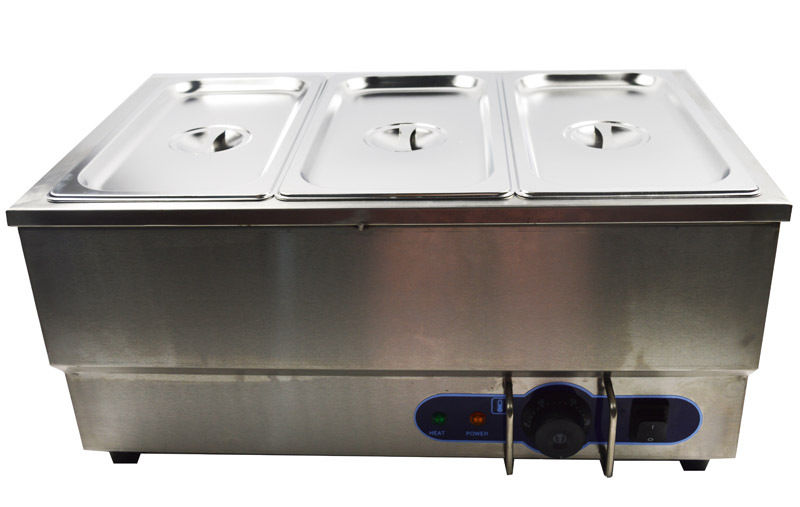 110V 3-Pot Bain-Marie Buffet Food Warmer