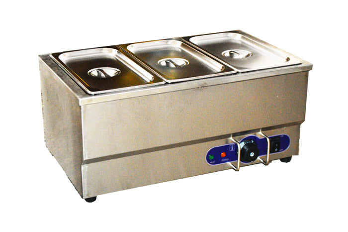 110V 3-Pot Bain-Marie Buffet Food Warmer