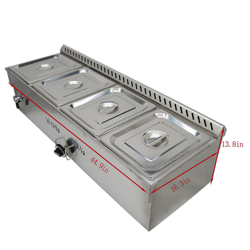 4-Pan LP GAS Food Warmer