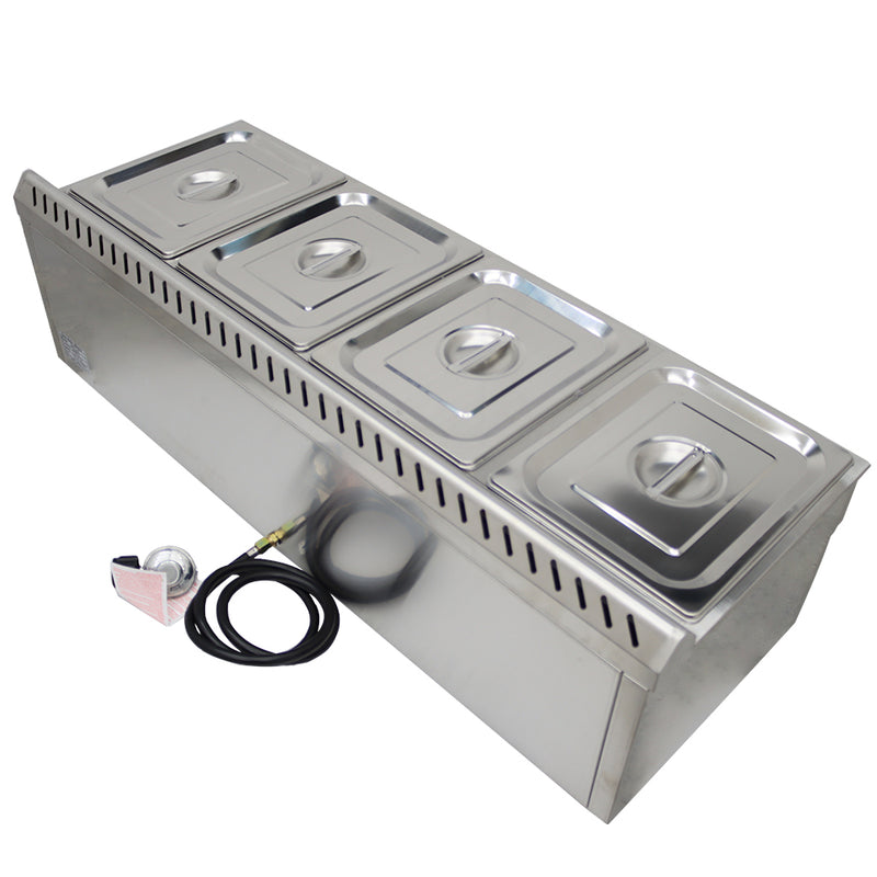 4-Pan LP GAS Food Warmer