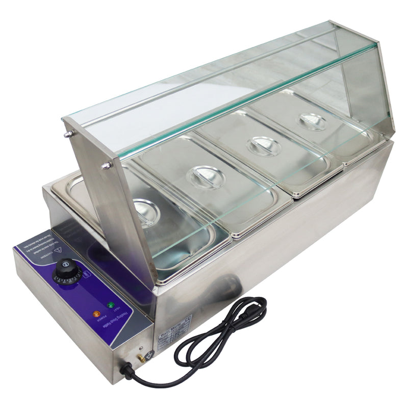 4-Pot Bain-Marie Buffet Food Warmer