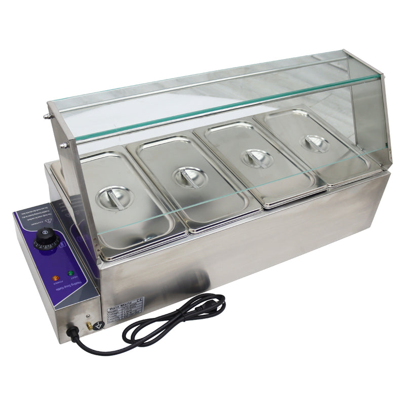 4-Pot Bain-Marie Buffet Food Warmer