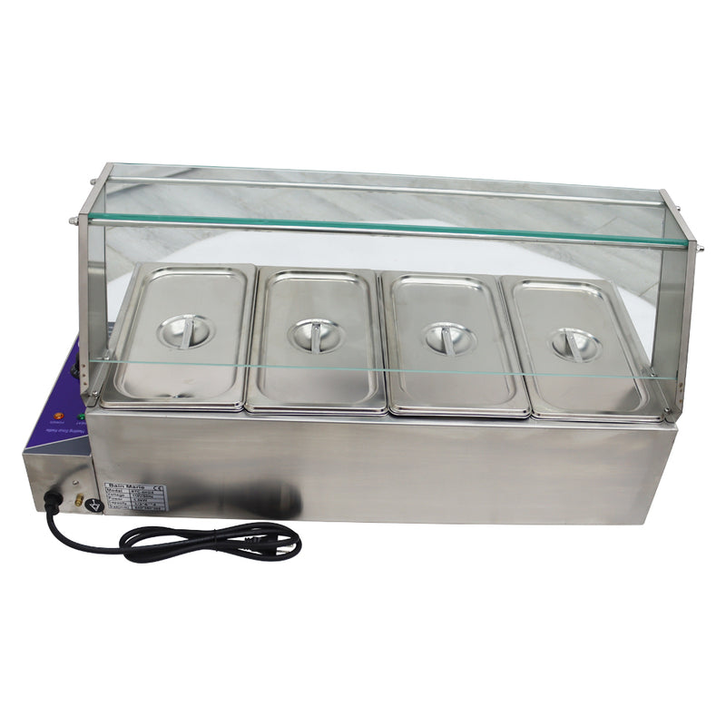 4-Pot Bain-Marie Buffet Food Warmer