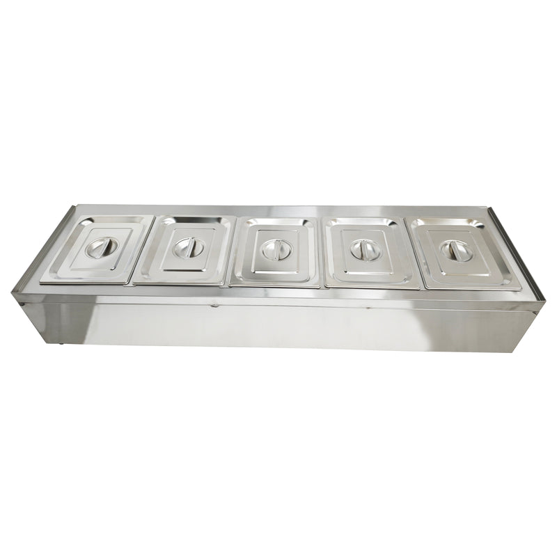 5-Pan Bain-Marie Buffet Food Warmer