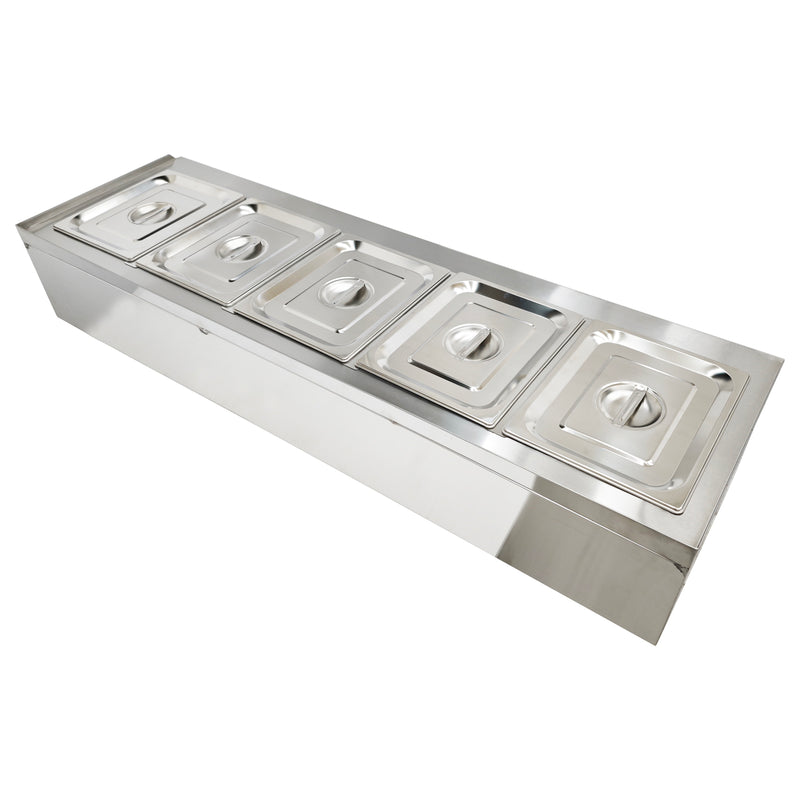 5-Pan Bain-Marie Buffet Food Warmer