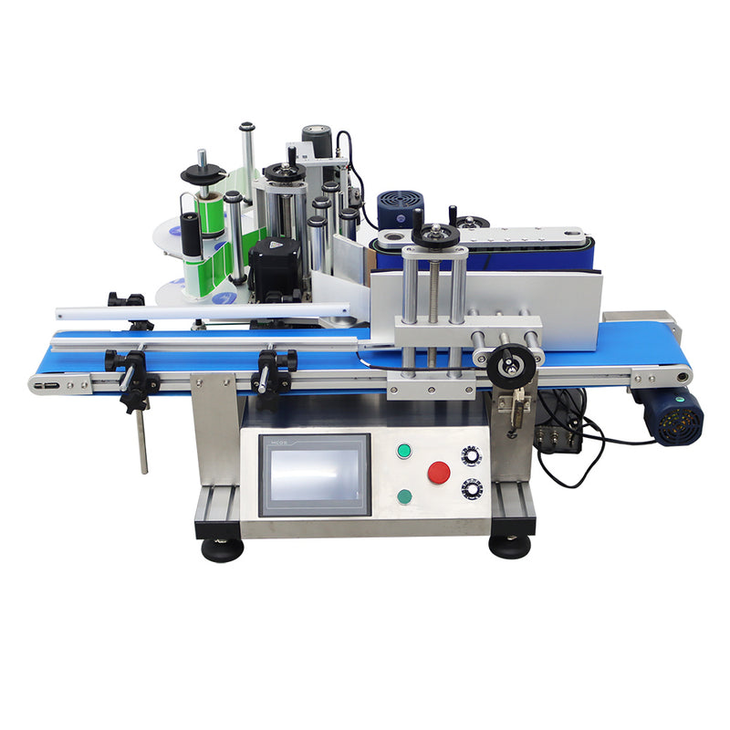 110V LT-150D Automatic Desktop Conveyor Table Round Bottle Marking and Labeling Machine