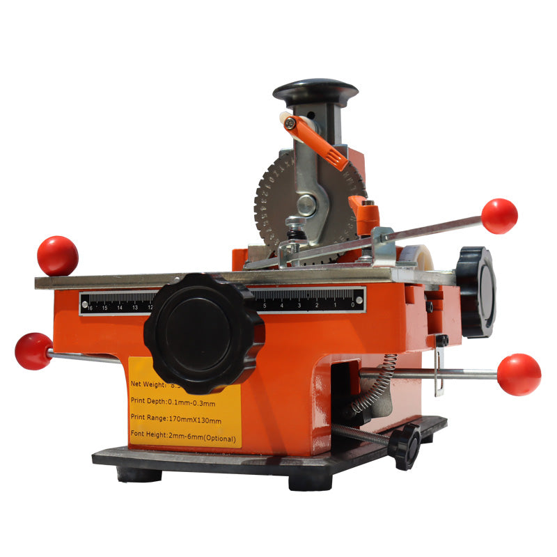 Semi-automatic Metal Nameplate Marking Machine