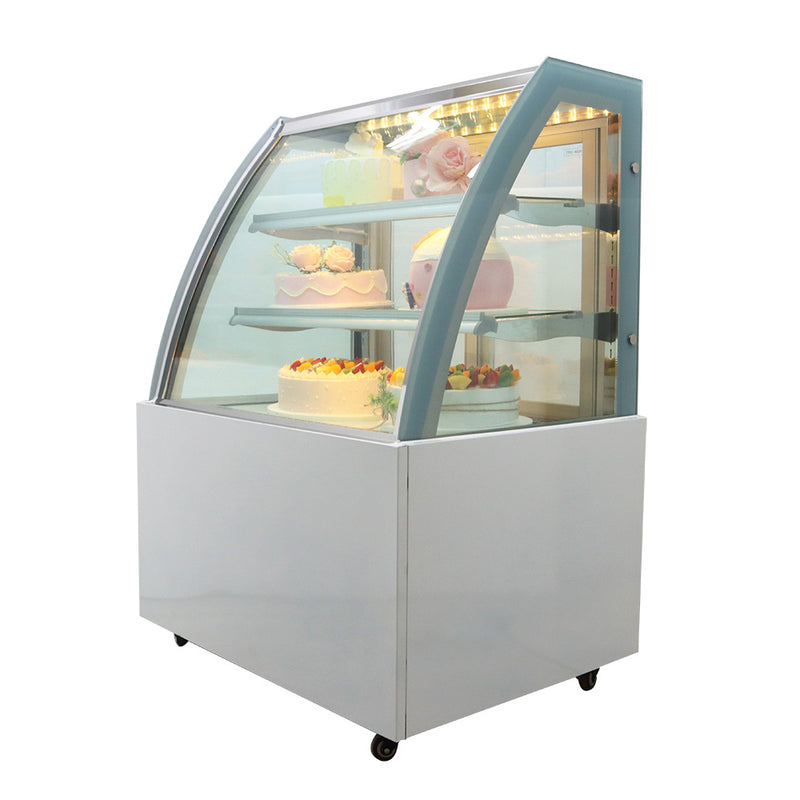 Floor-to-ceiling refrigerated display cabinet