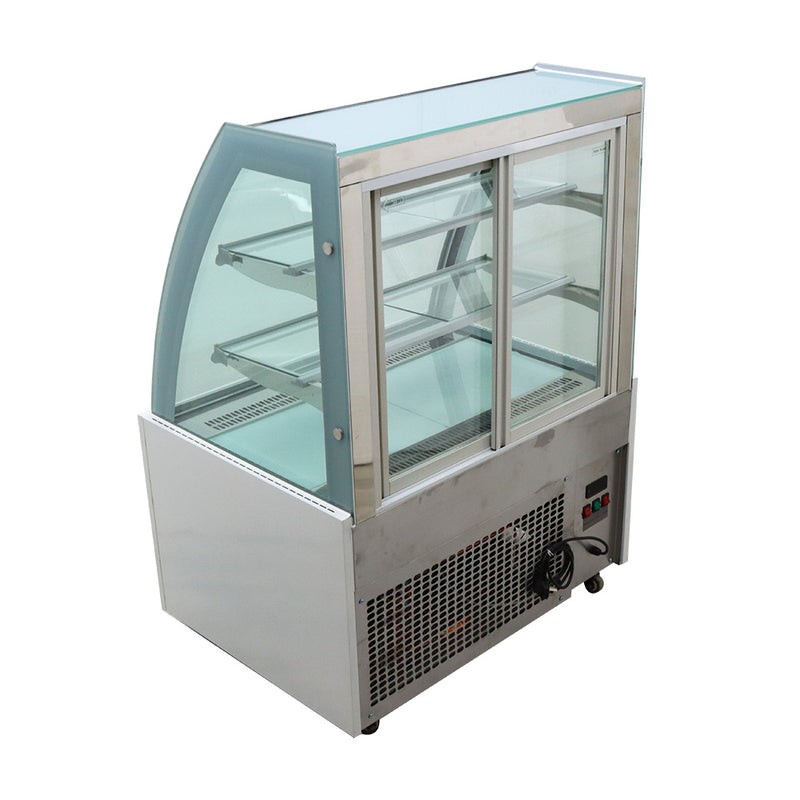 Floor-to-ceiling refrigerated display cabinet