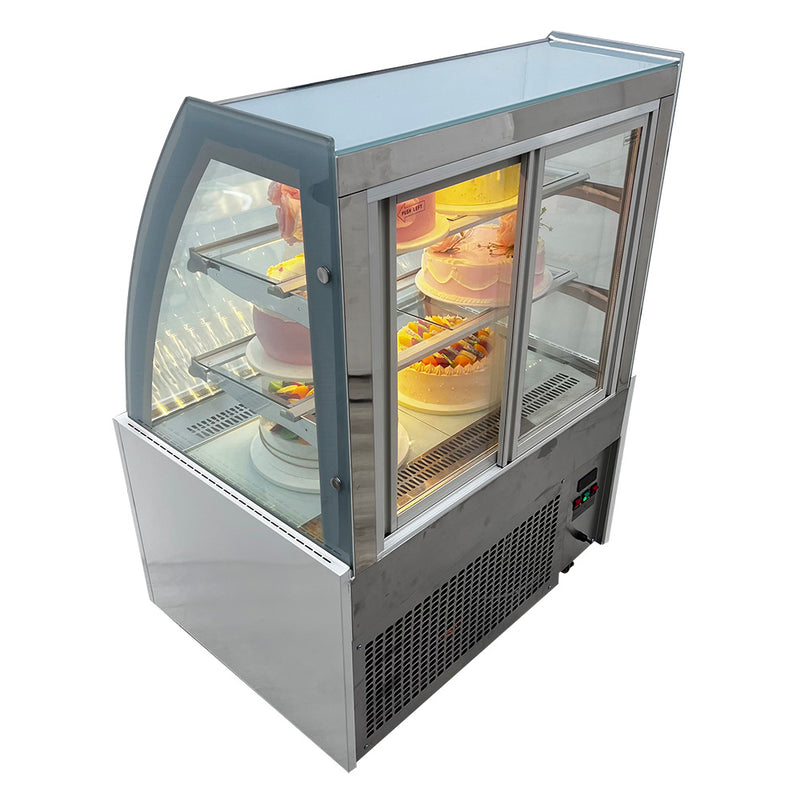 Floor-to-ceiling refrigerated display cabinet