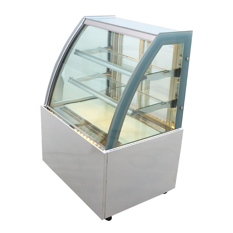 Floor-to-ceiling refrigerated display cabinet