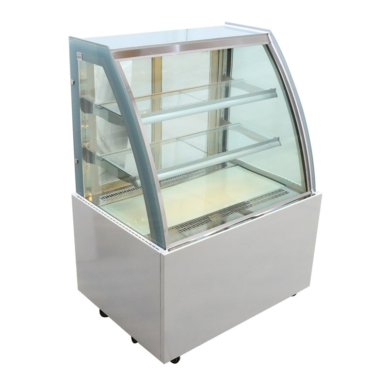 Floor-to-ceiling refrigerated display cabinet