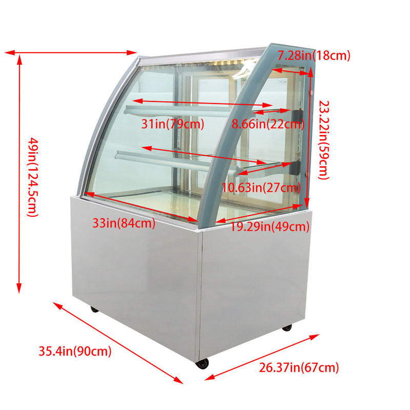 Floor-to-ceiling refrigerated display cabinet