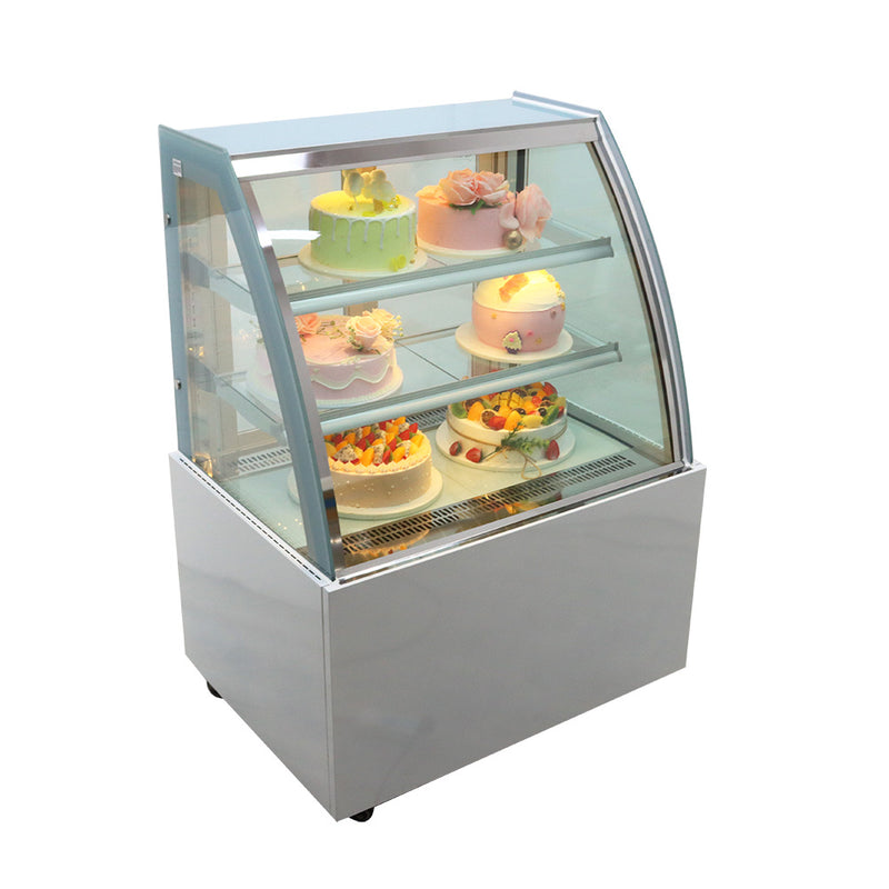 Floor-to-ceiling refrigerated display cabinet